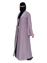 Tie-Front Abaya in Lilac