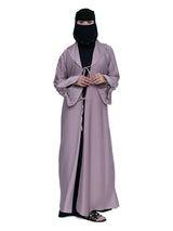 Tie-Front Abaya in Lilac