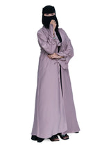Tie-Front Abaya in Lilac