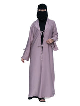 Tie-Front Abaya in Lilac