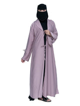 Tie-Front Abaya in Lilac
